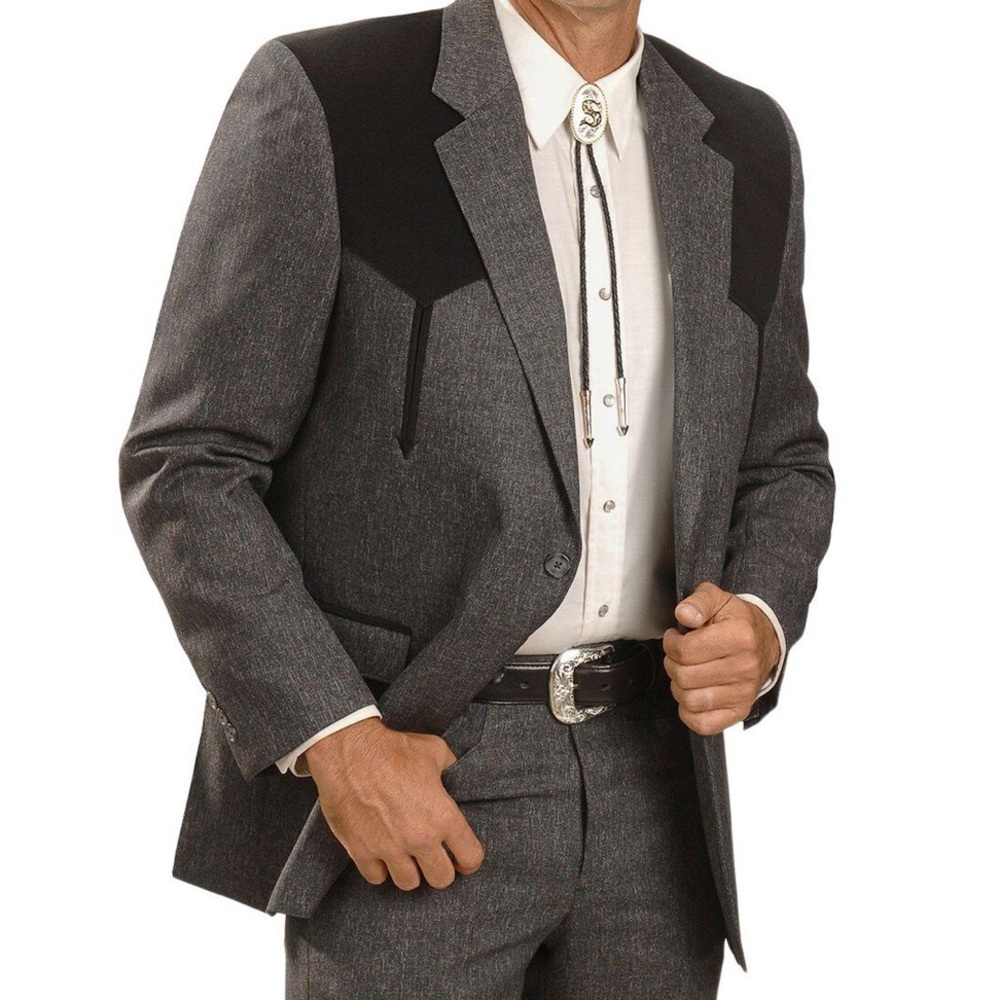 Circle S Ranch Swedish Knit Boise Sport Coat/Blazer jacket made in USA size 44L